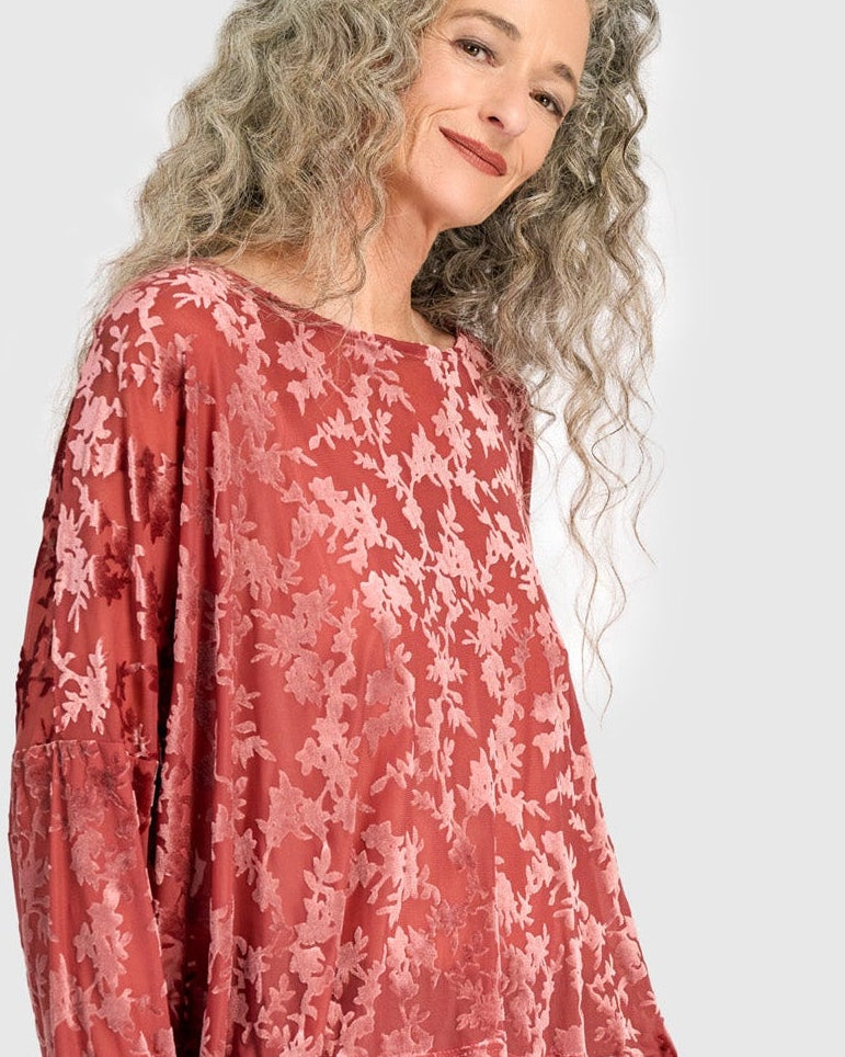 טוניקה רינה קטיפה קורל