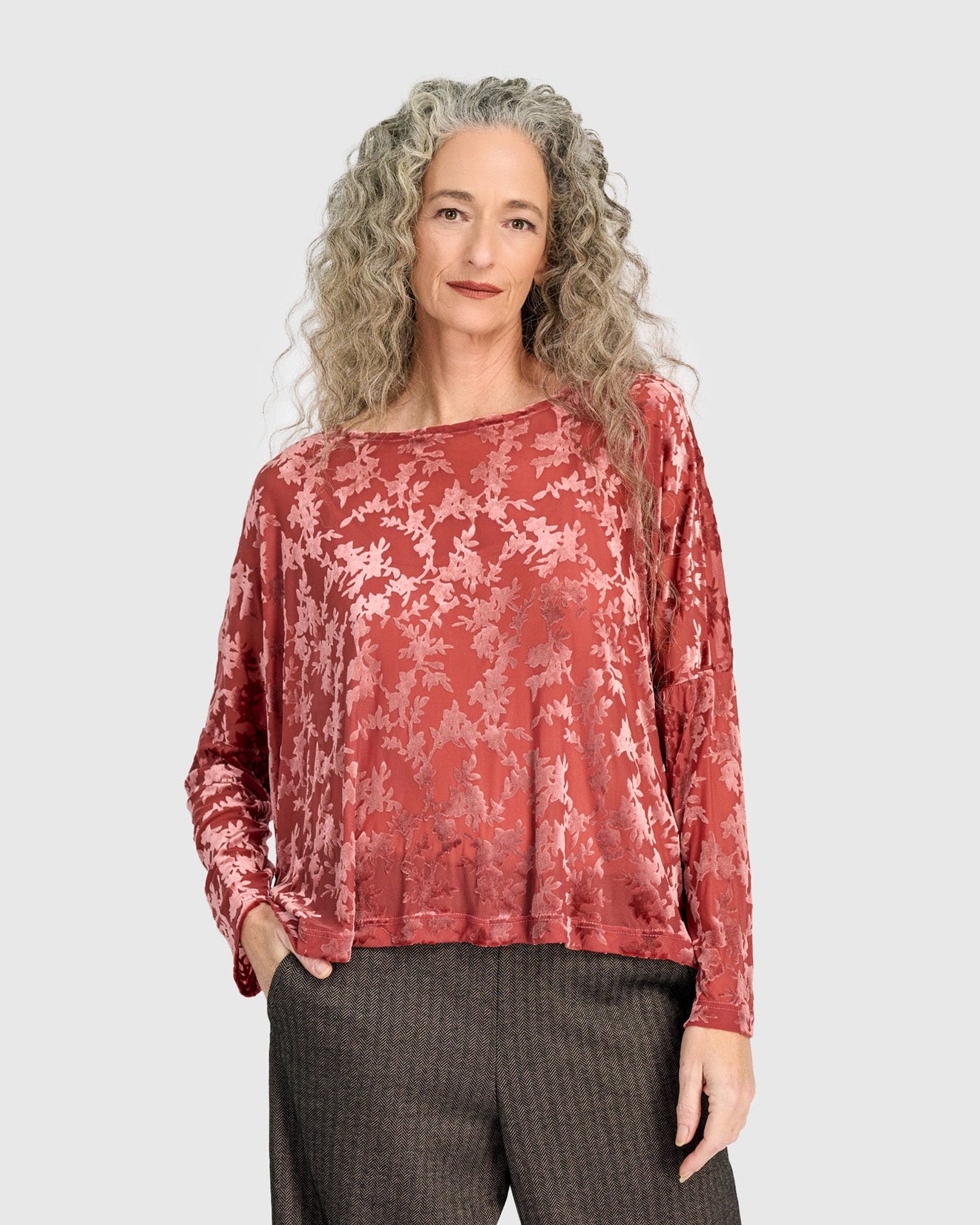 טוניקה רינה קטיפה קורל