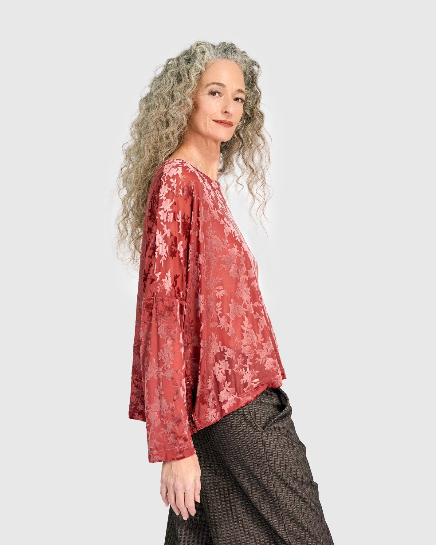 טוניקה רינה קטיפה קורל