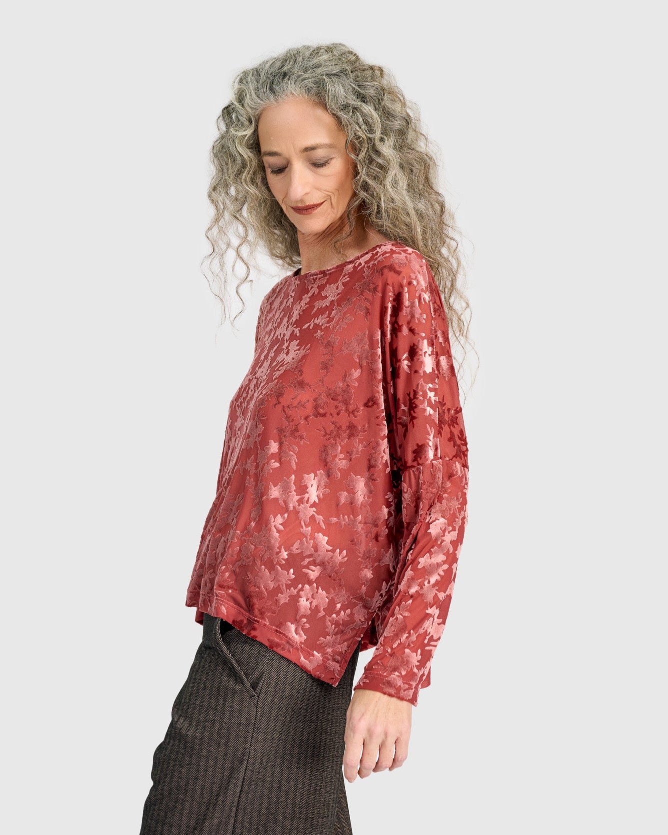 טוניקה רינה קטיפה קורל