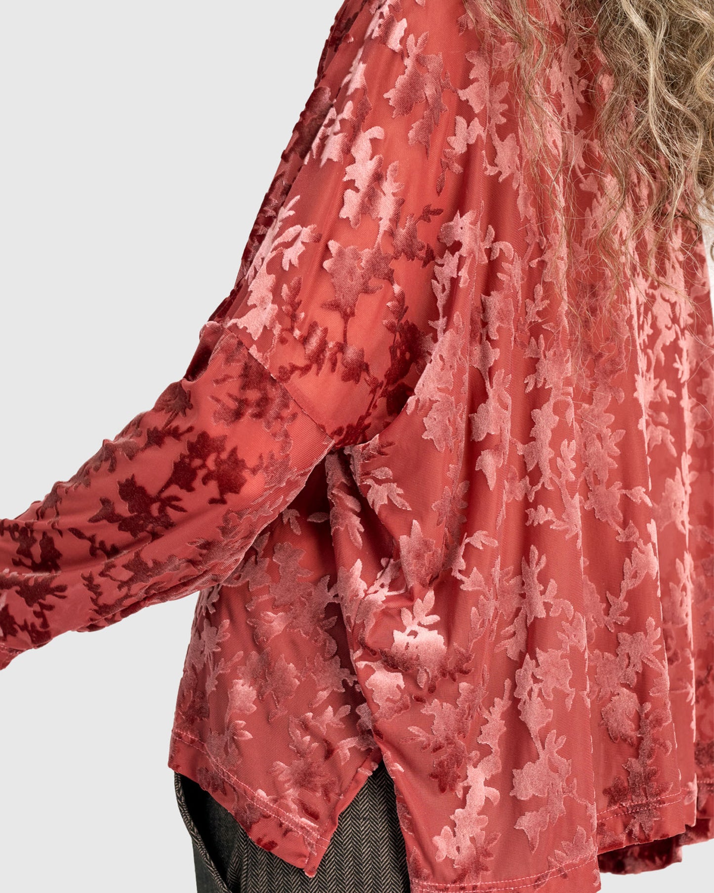 טוניקה רינה קטיפה קורל