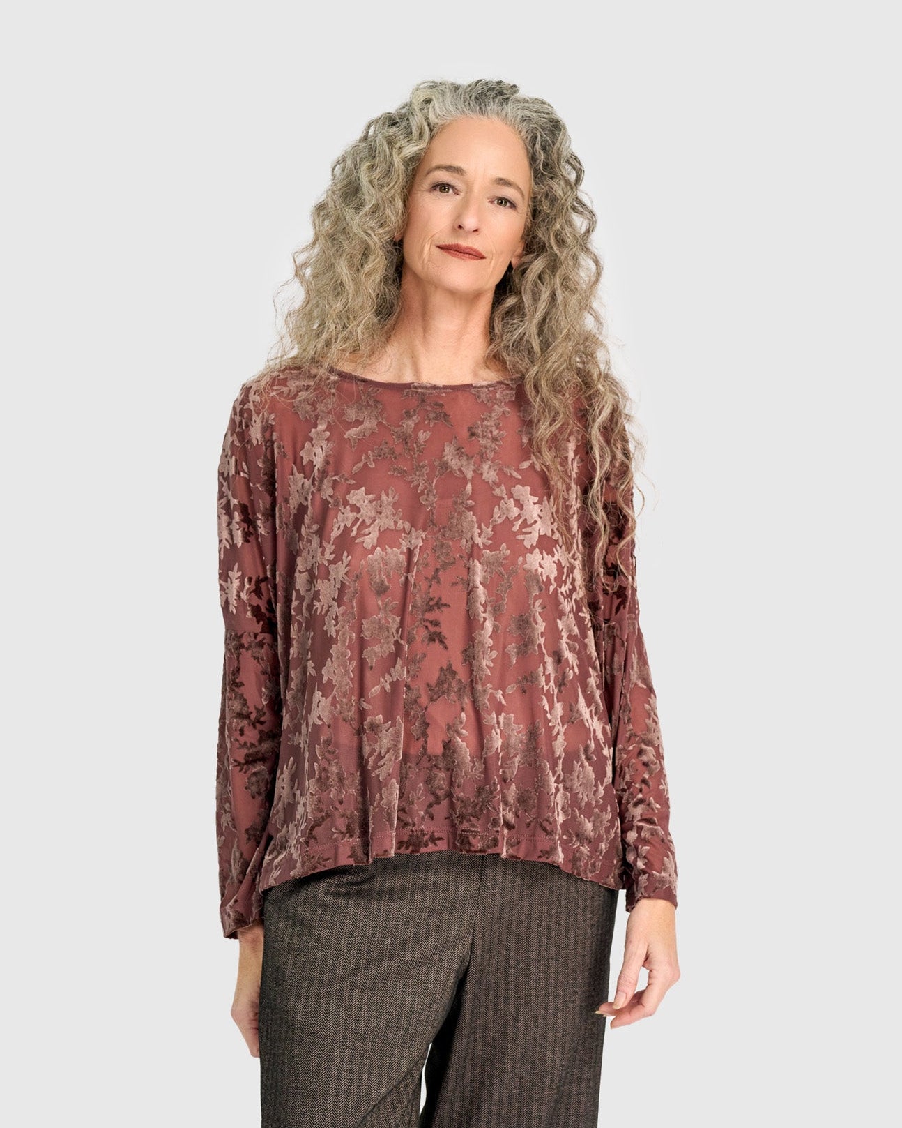 טוניקה רינה קטיפה חום