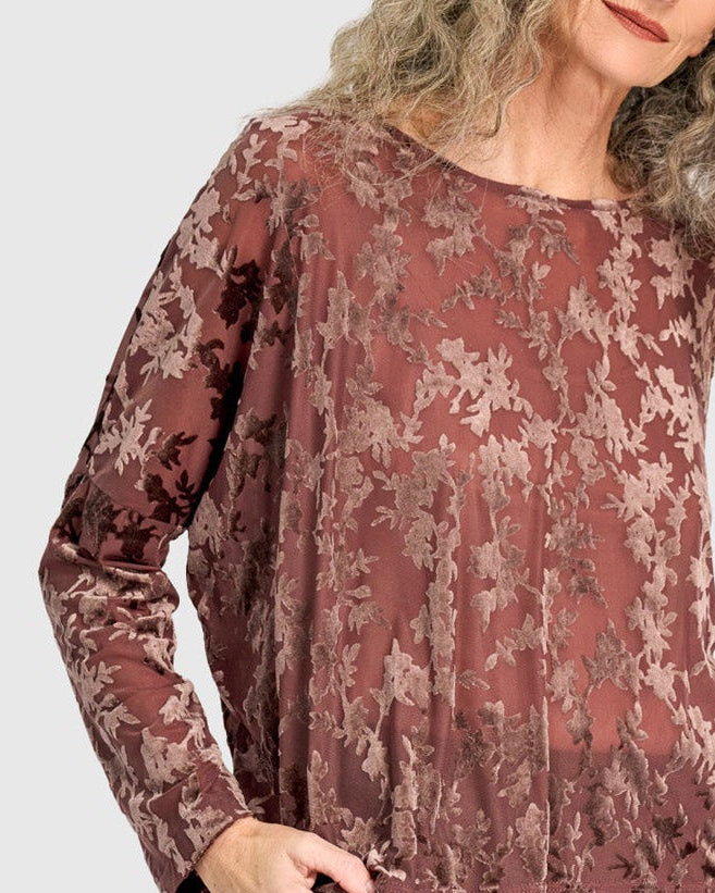 טוניקה רינה קטיפה חום