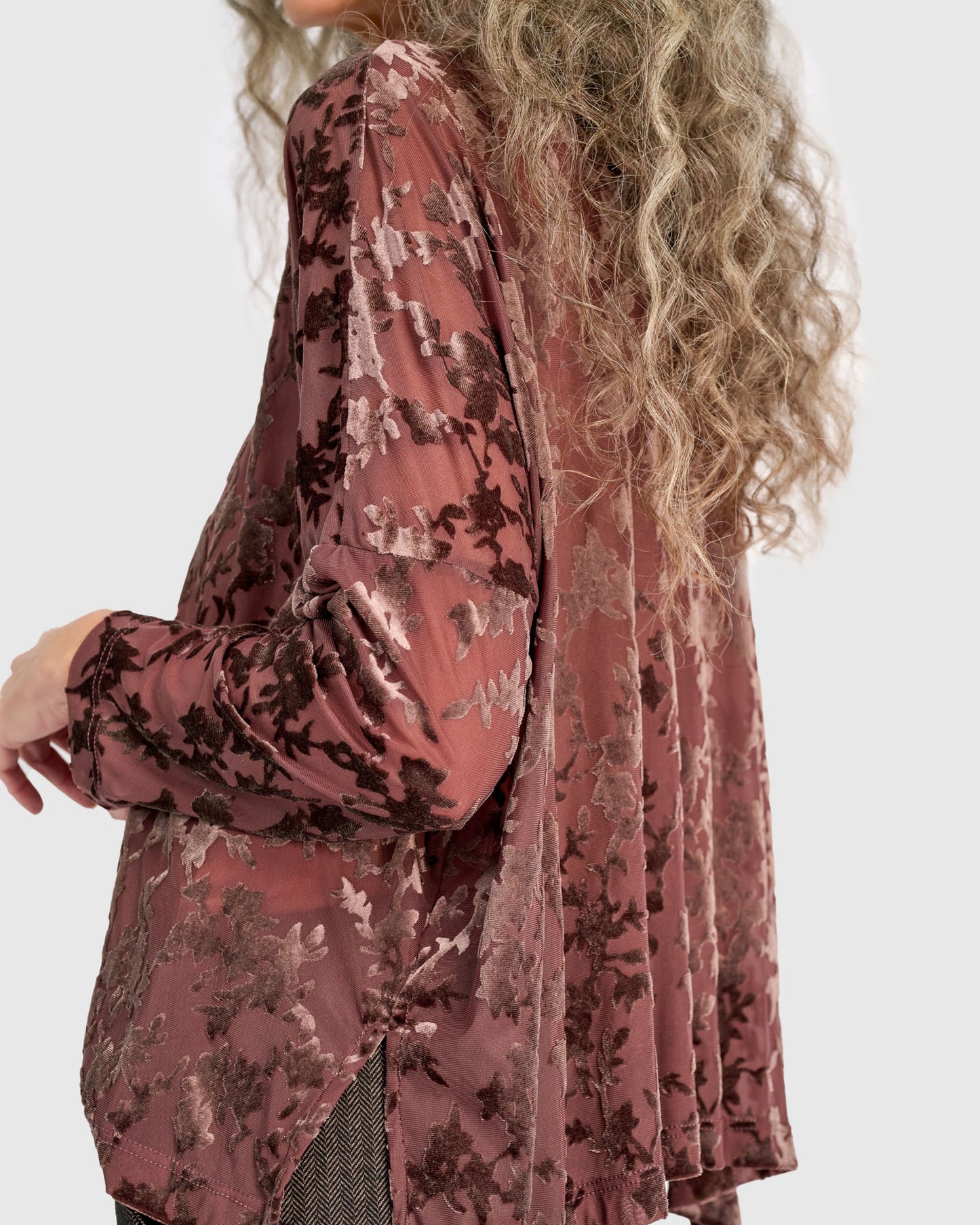 טוניקה רינה קטיפה חום