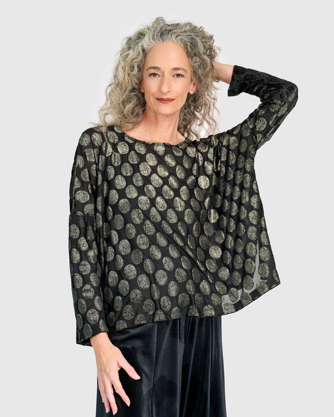 טוניקה רינה קטיפה זהב