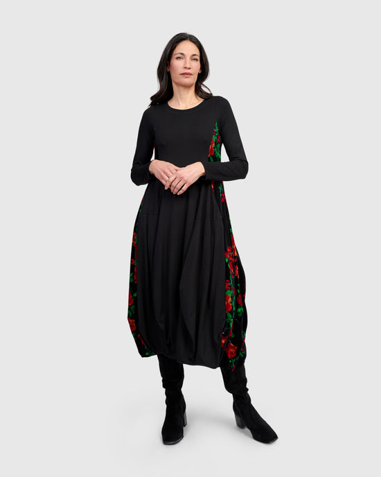 שמלה מלכה פרחים