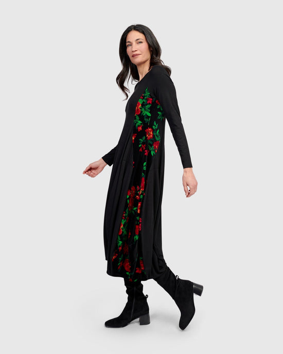 שמלה מלכה פרחים