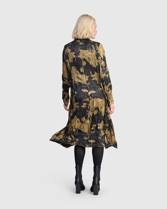 שמלה מטאלית זהב