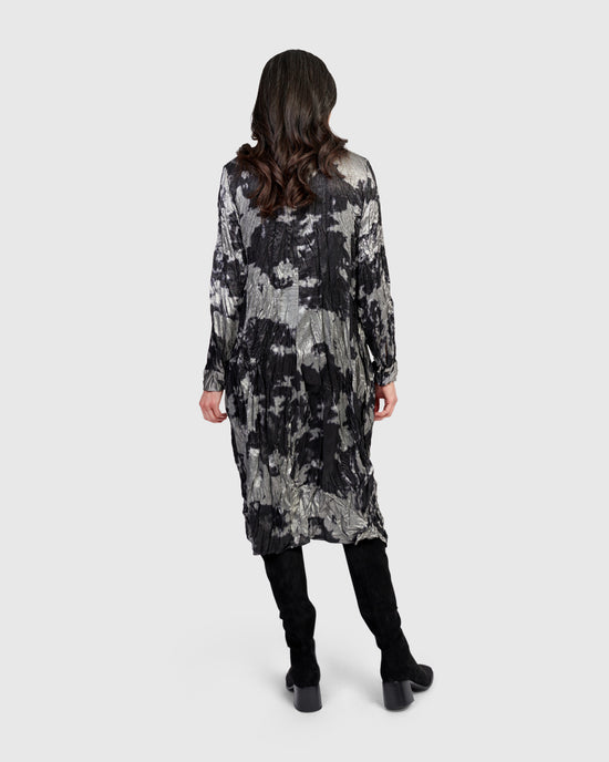 שמלה מטאלית כסף