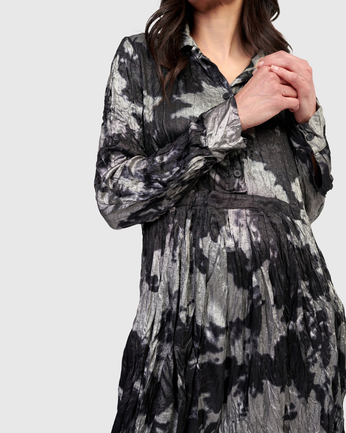 שמלה מטאלית כסף