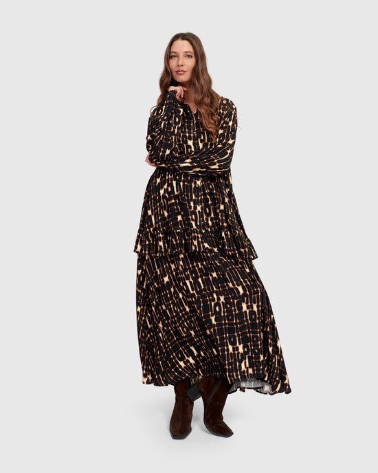 שמלה רטרו מודפסים