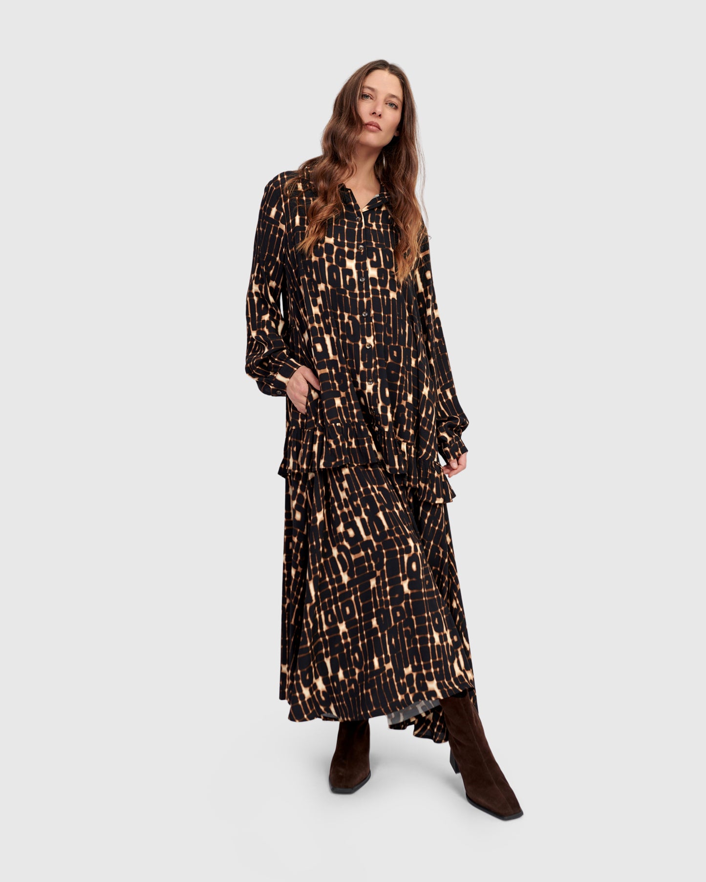 שמלה רטרו מודפסים