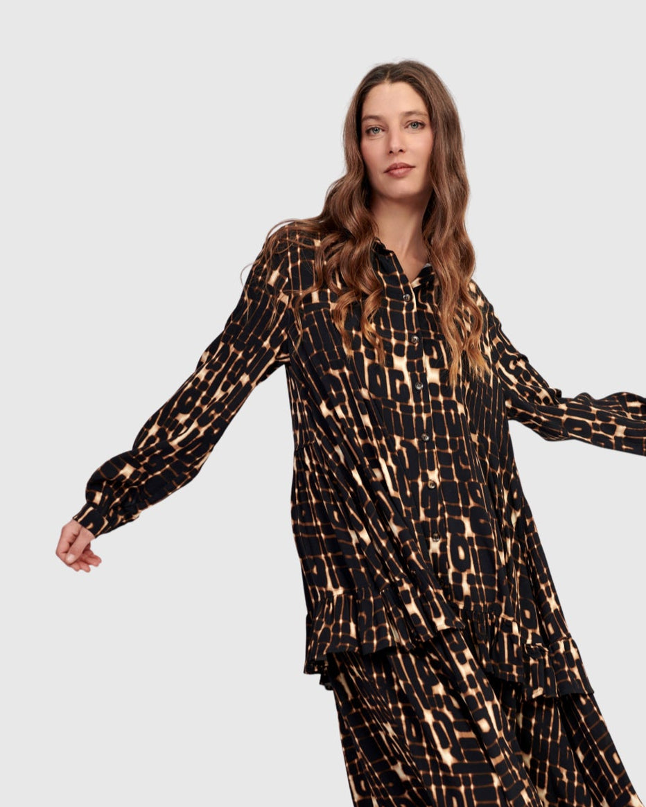 שמלה רטרו מודפסים