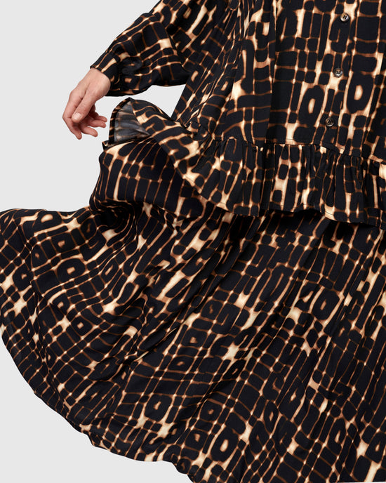 שמלה רטרו מודפסים