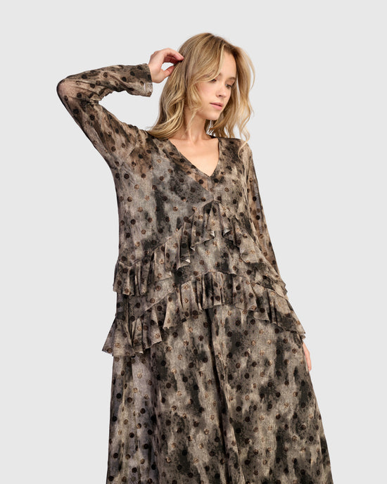 שמלה דנטל נקודות