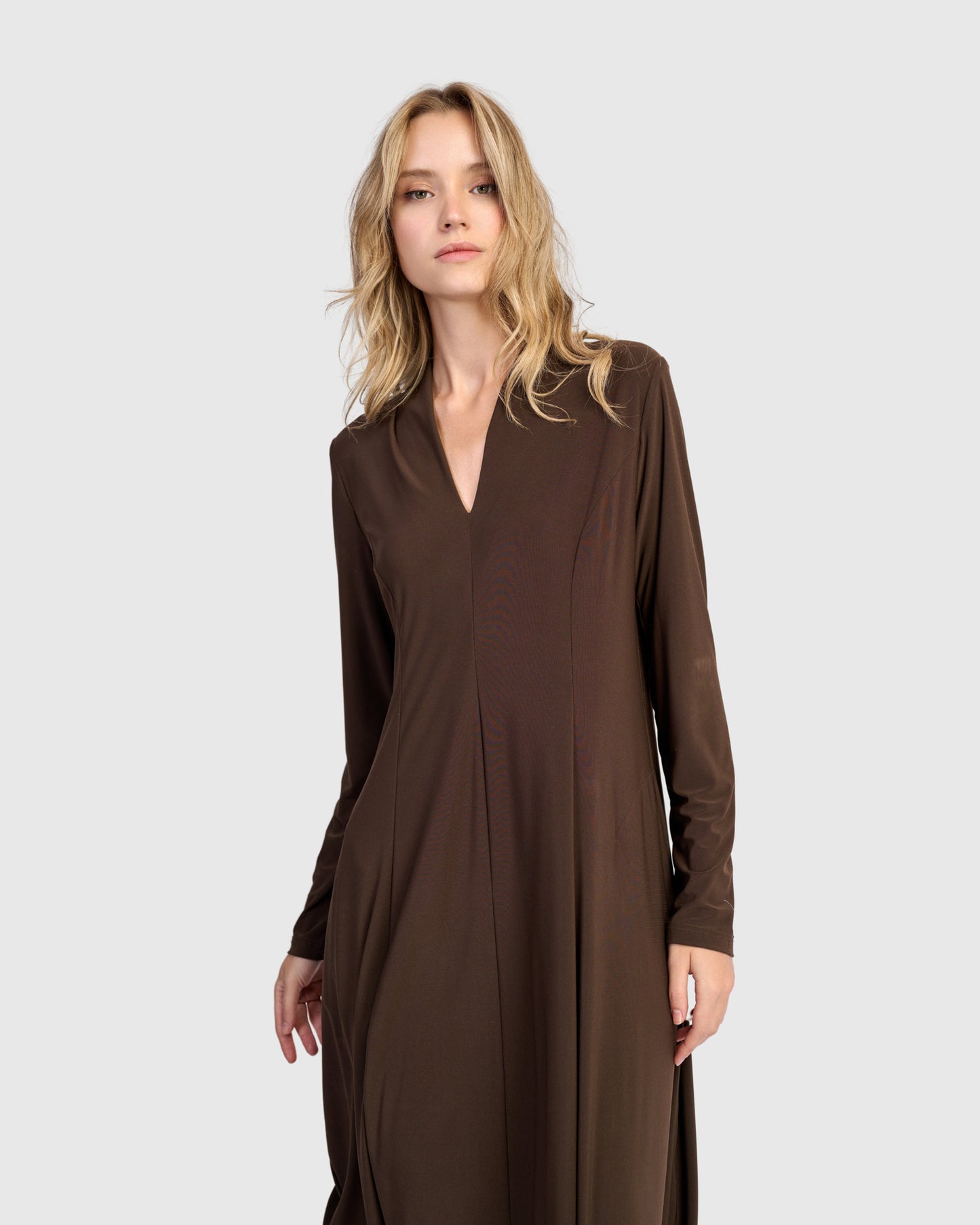 שמלה דובדבנית חומה