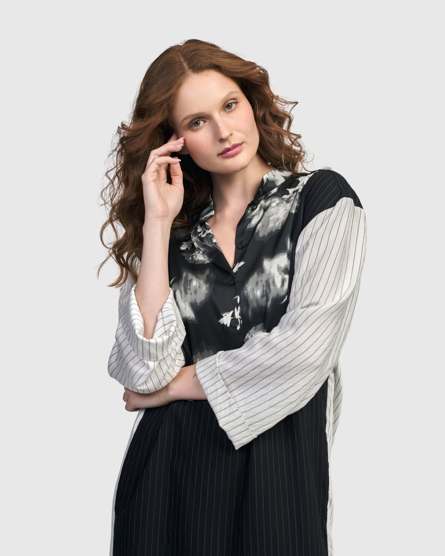 שמלה ליבית שחורה מיקס