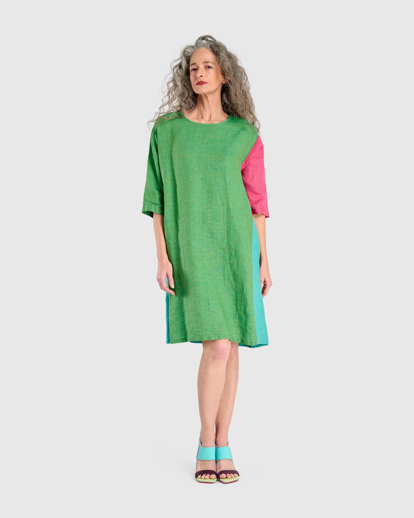 שמלה קולורבלוק טרופיקל