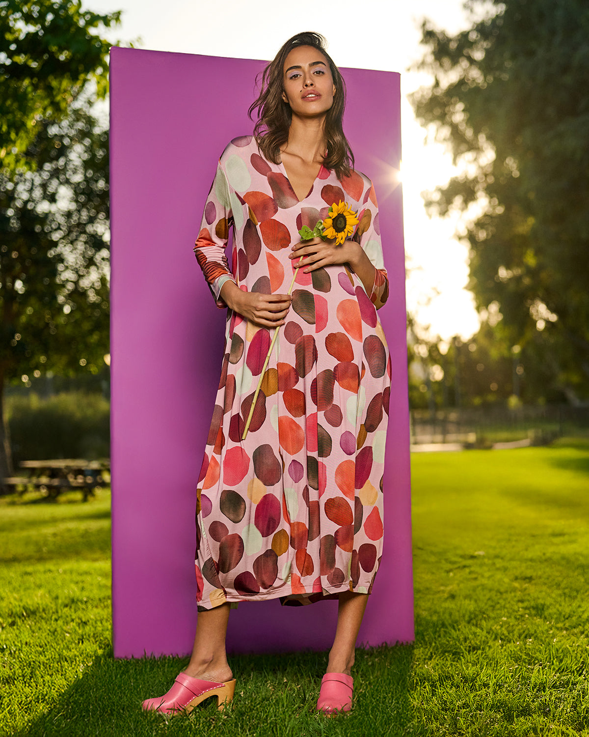 שמלה נסיכה בועות מג'נטה