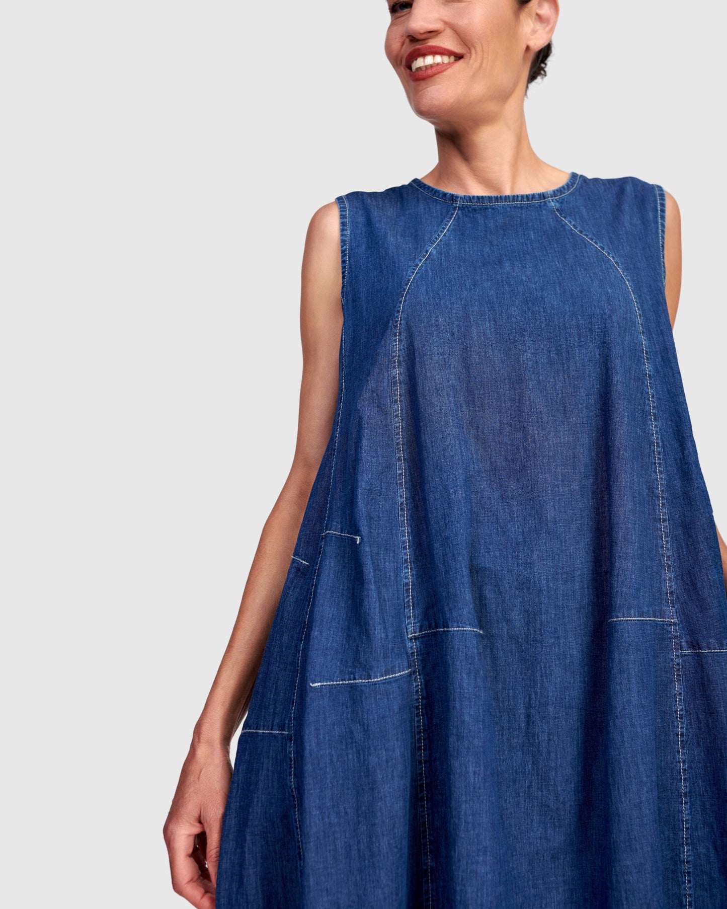 שמלה גופייה ג'ינס