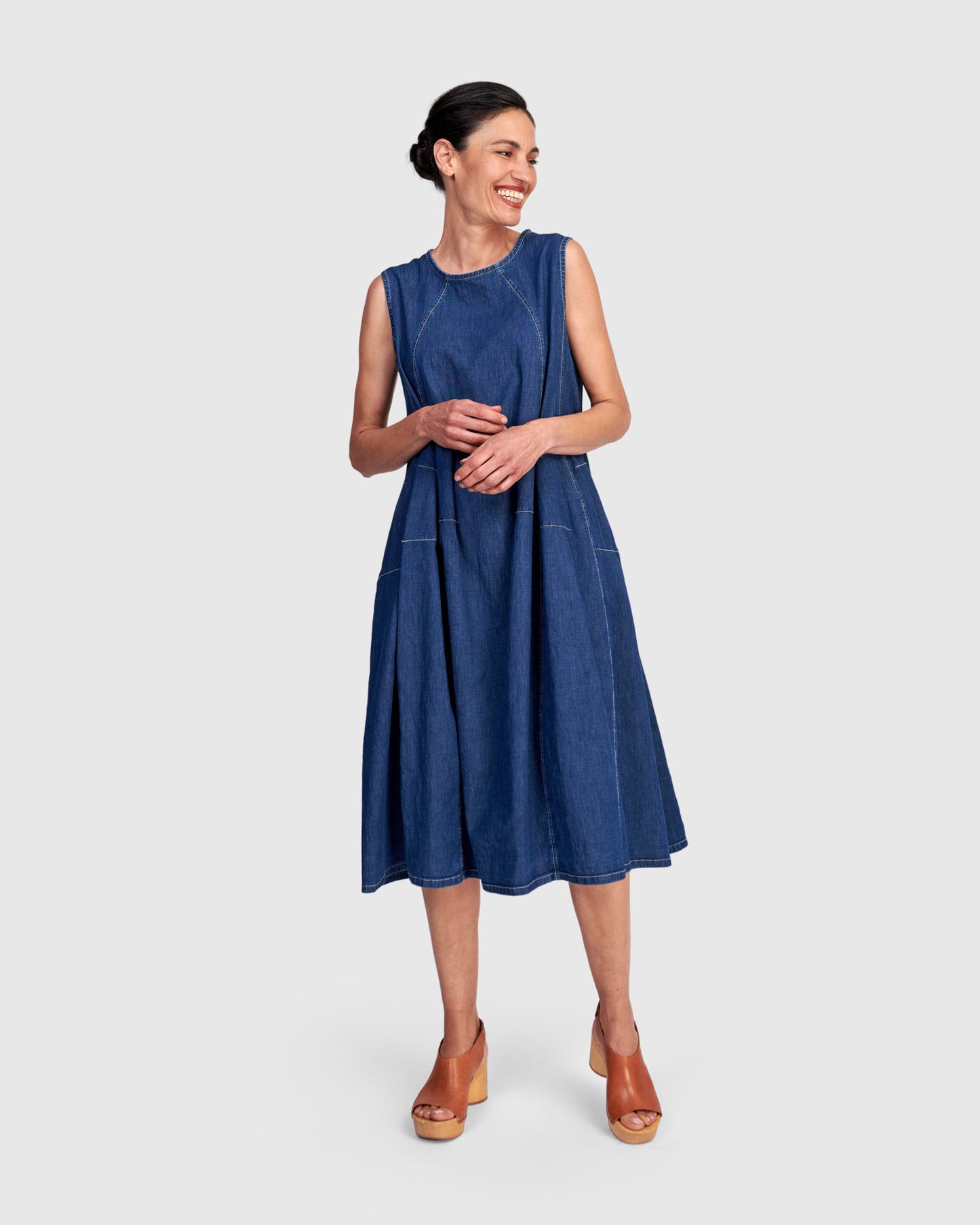 שמלה גופייה ג'ינס