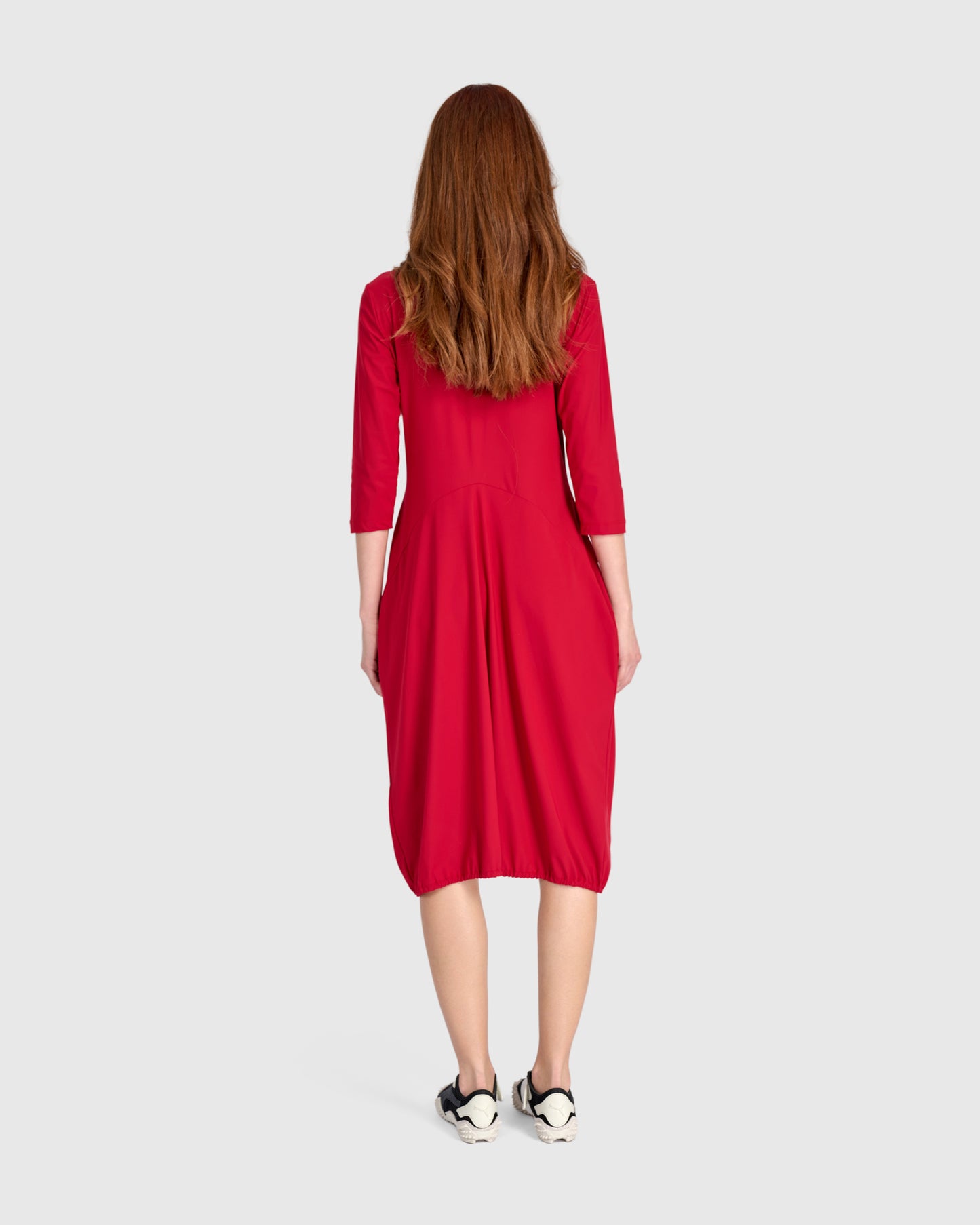 שמלה טכנו שלי אדומה