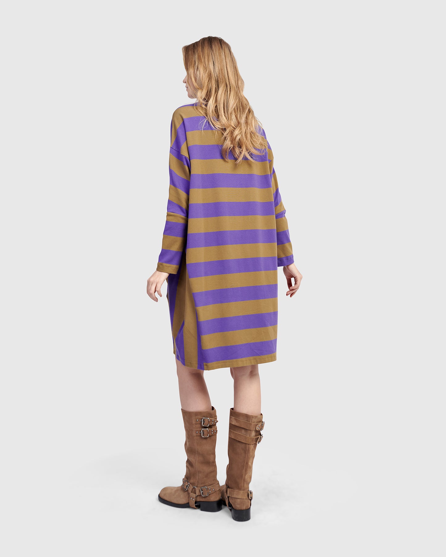 שמלה אורבן פסים סגול