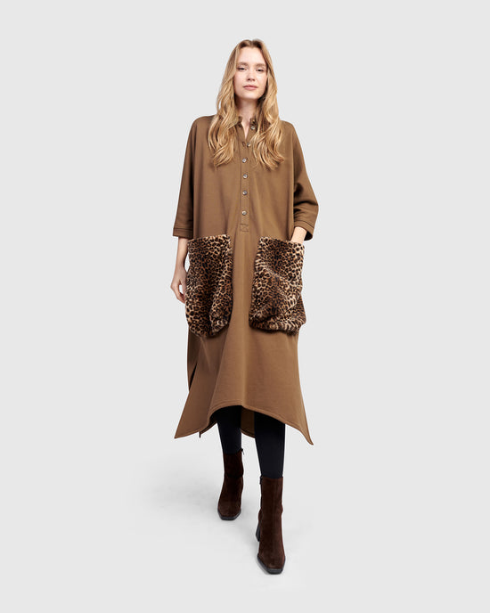 שמלה אורבן פרווה כאמל