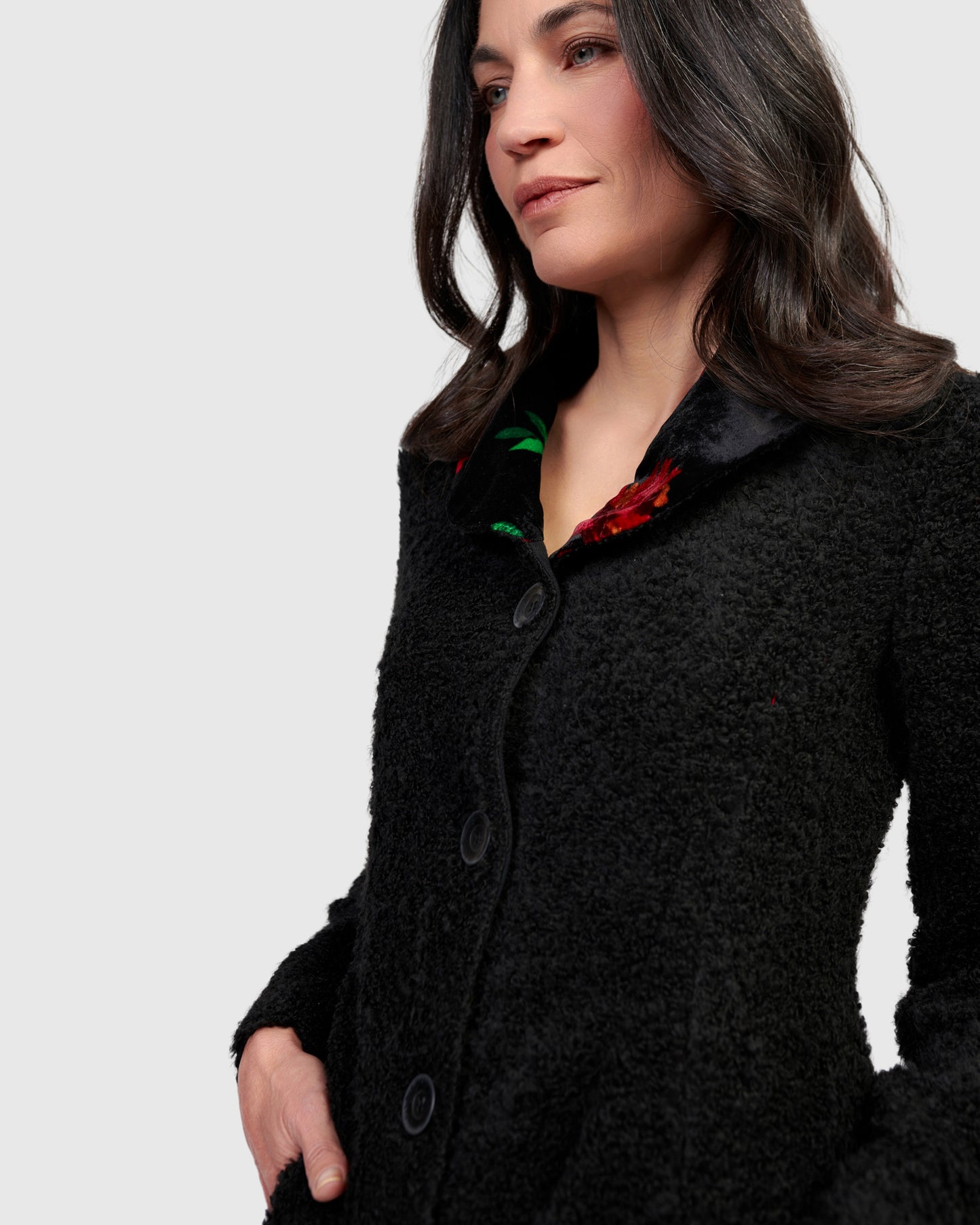 ז'קט רומנטי פרחוני