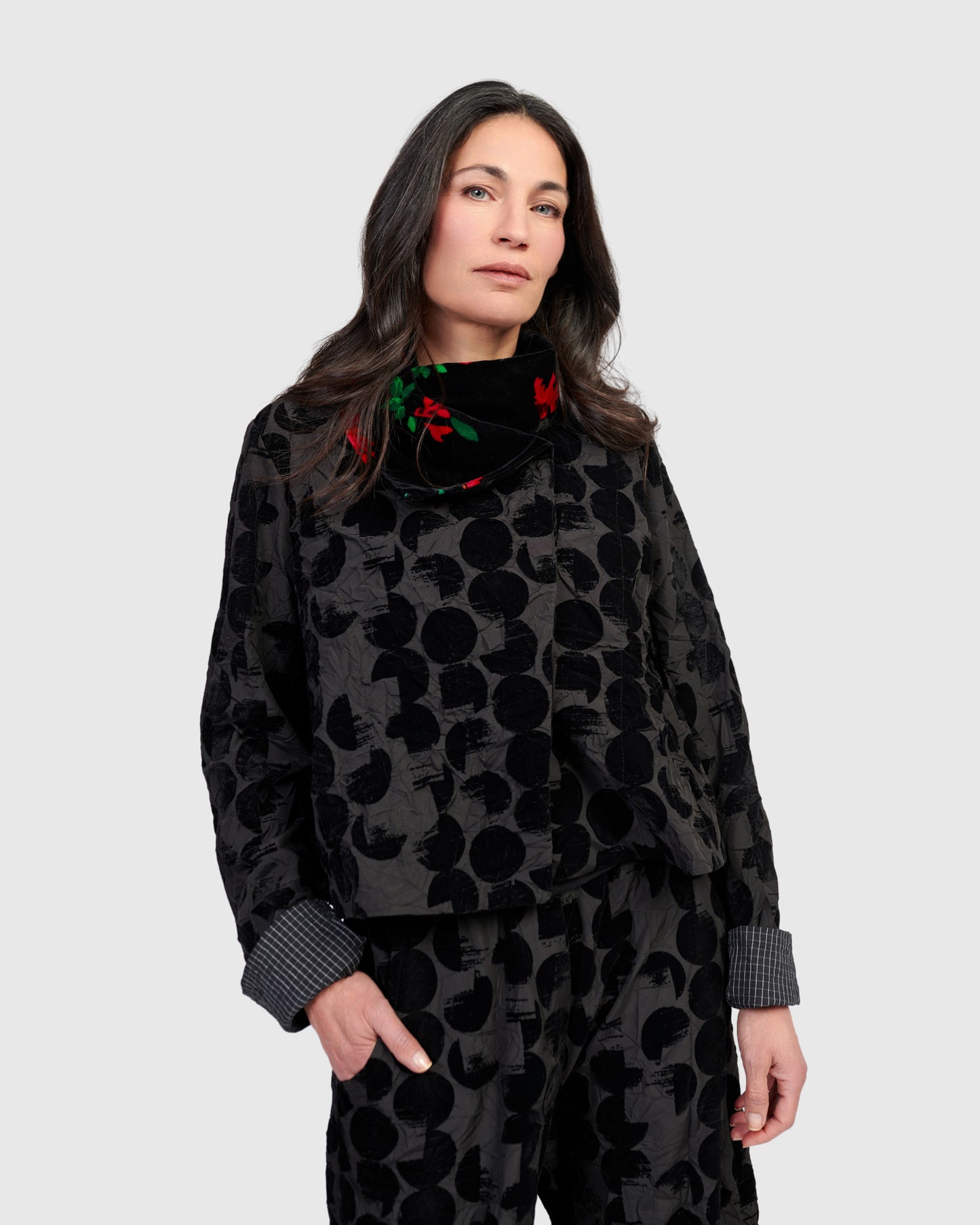 ז'קט מיני פרחוני