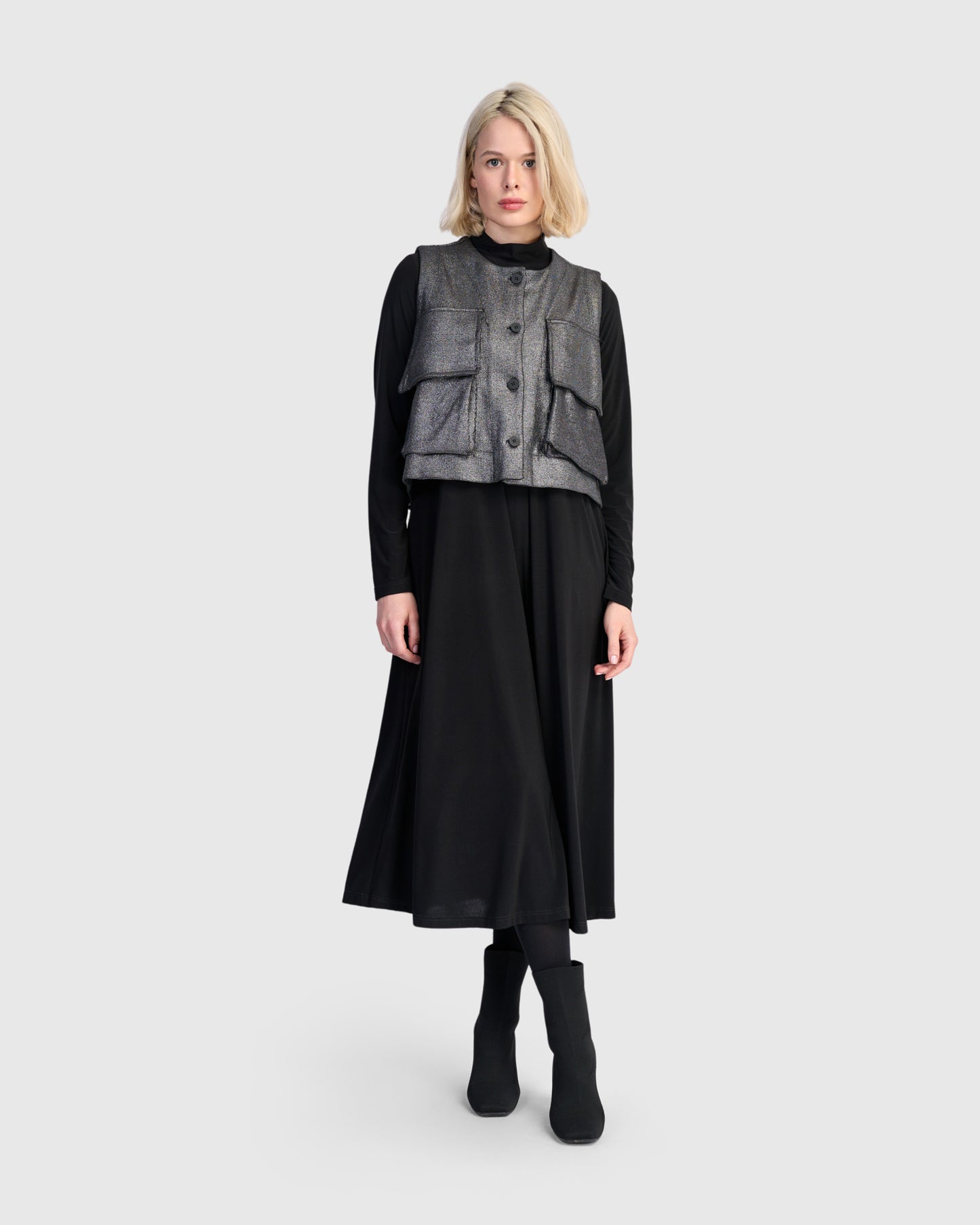 שמלה גולף שחורה