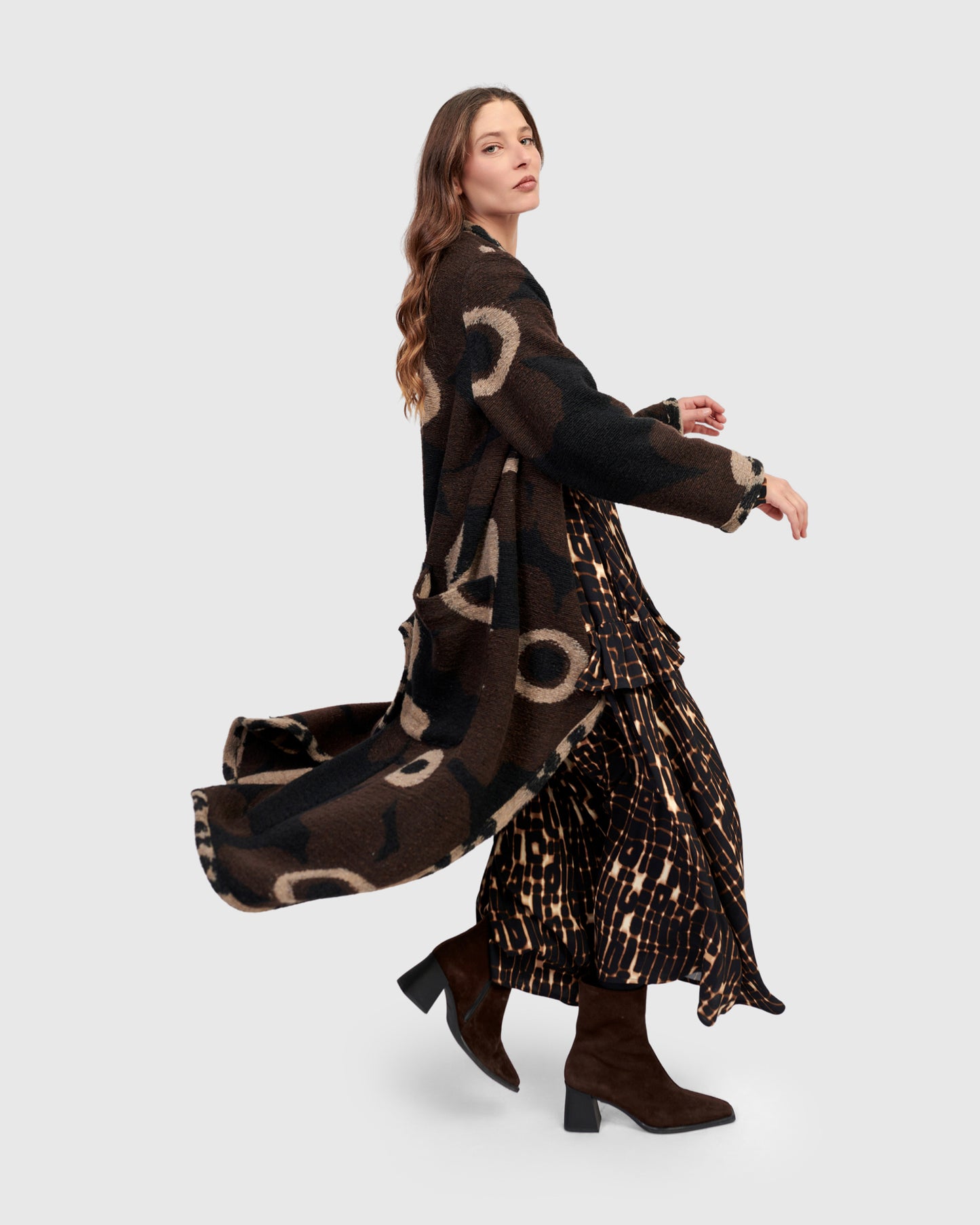 מעיל פרח גדול