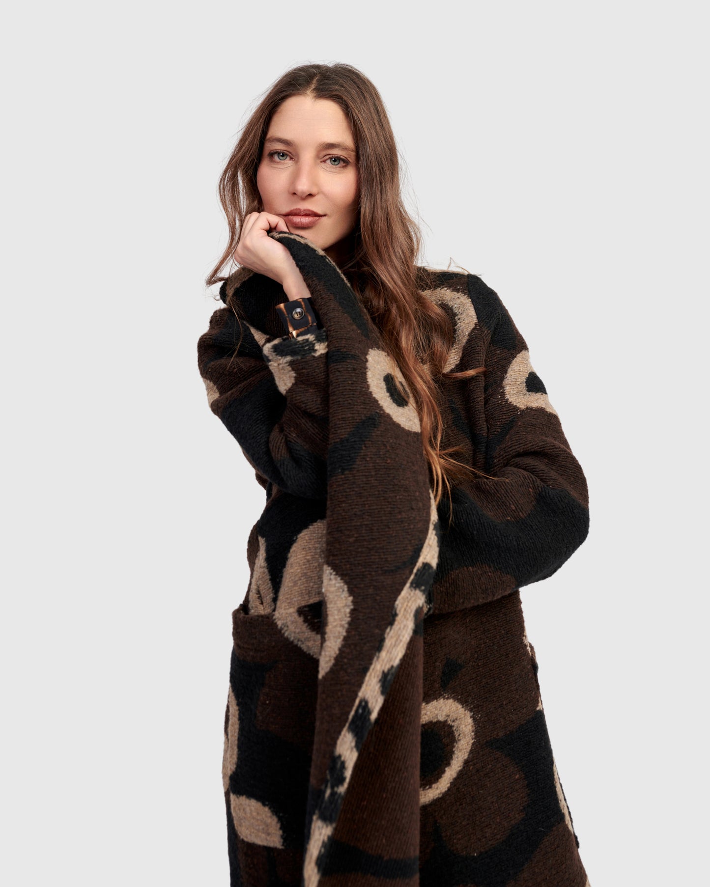 מעיל פרח גדול