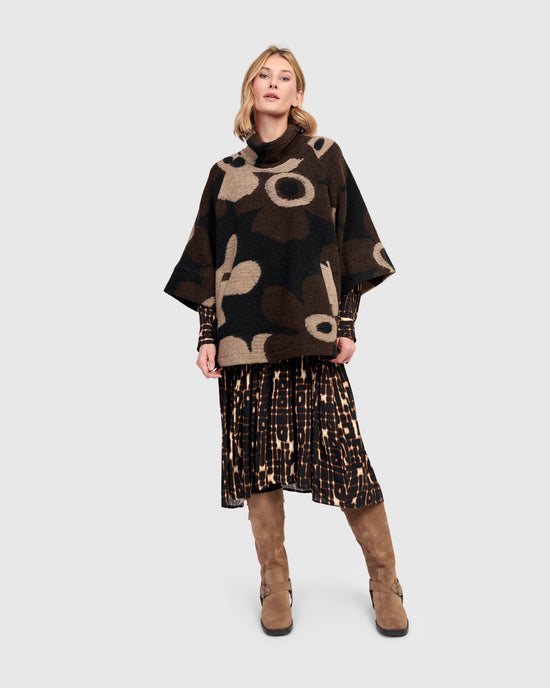 סווטשירט צמר פרח