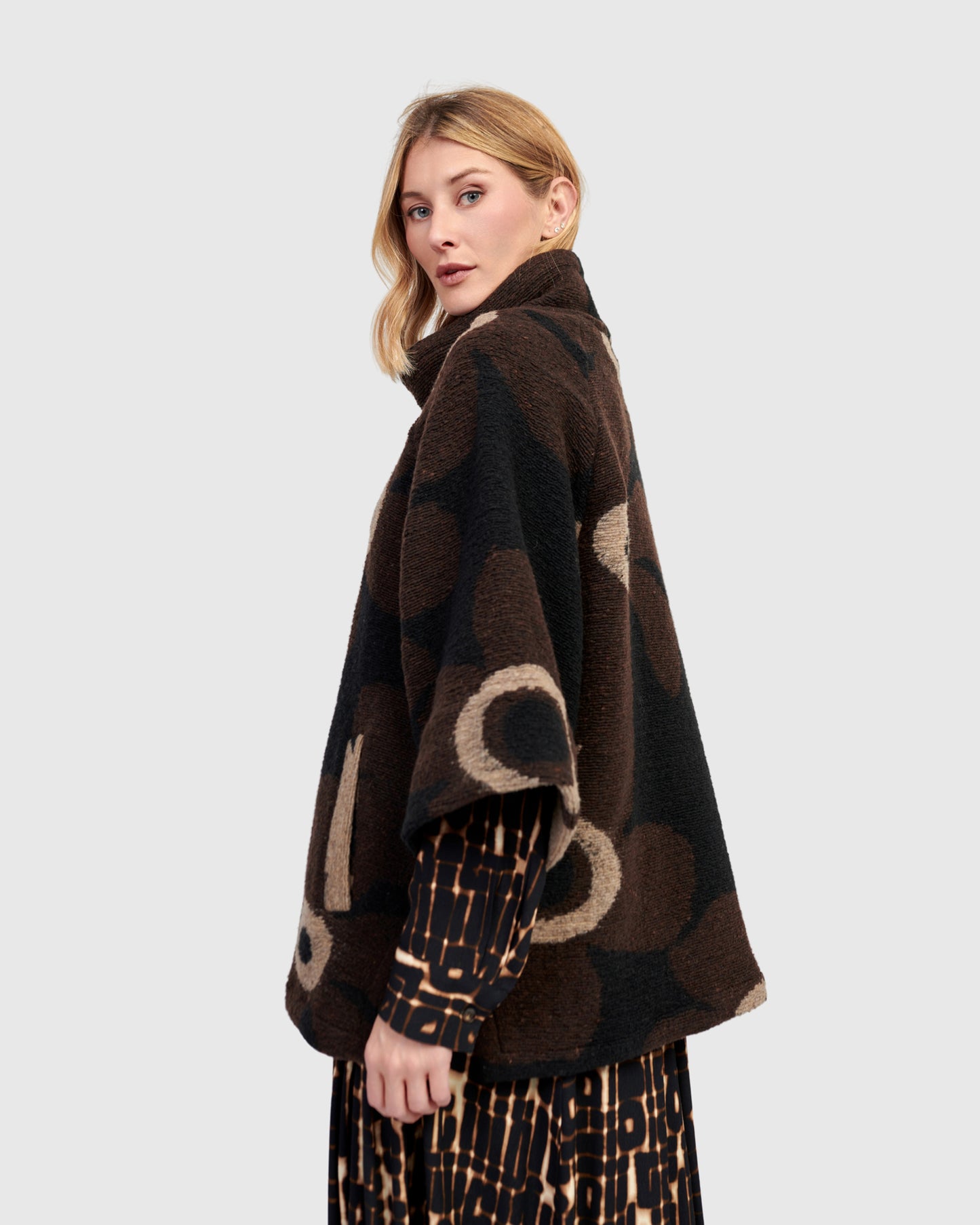 סווטשירט צמר פרח