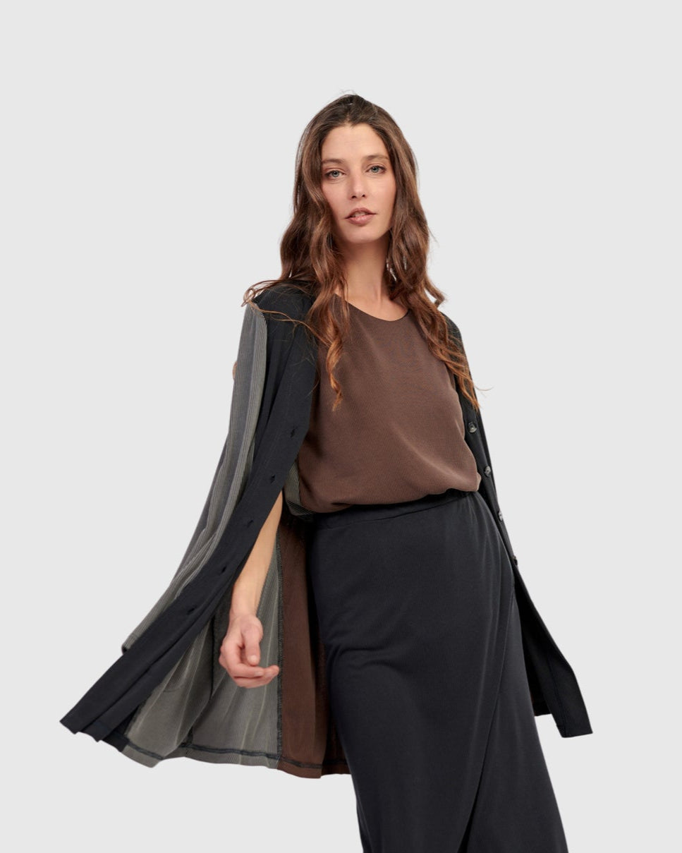 גופייה בסיסית דו צדדית מיקס