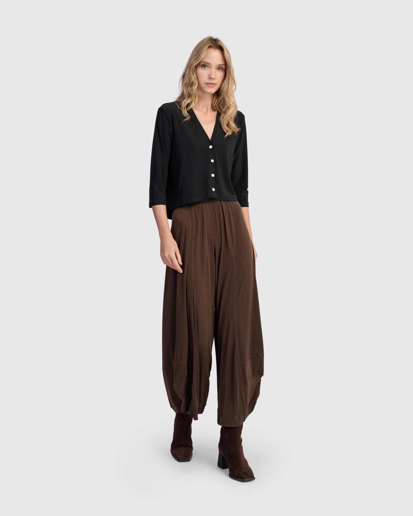 מכנסי פונטו חום