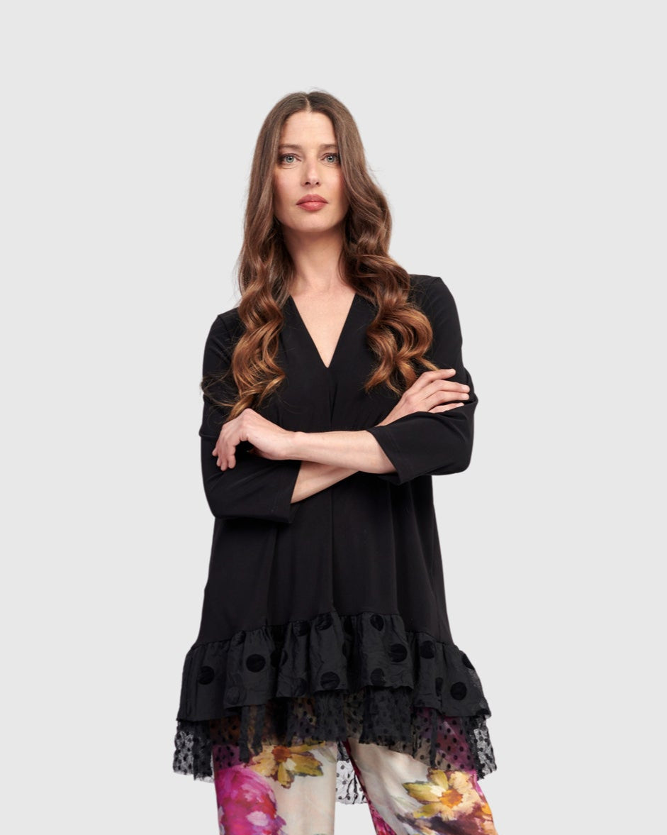 חולצה אפטר דארק דובדבנית שחורה