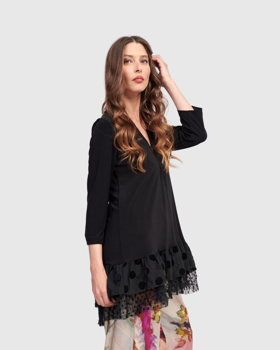 חולצה אפטר דארק דובדבנית שחורה