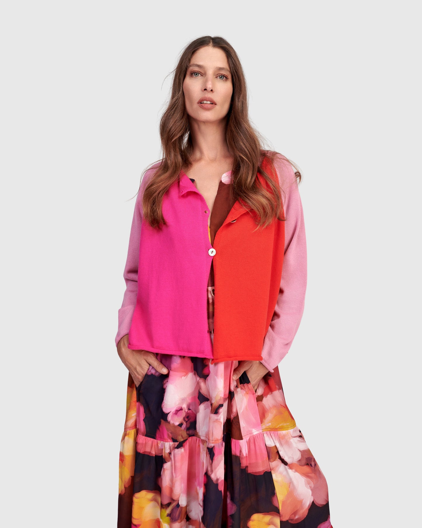 קרדיגן קולורבלוק מג'נטה