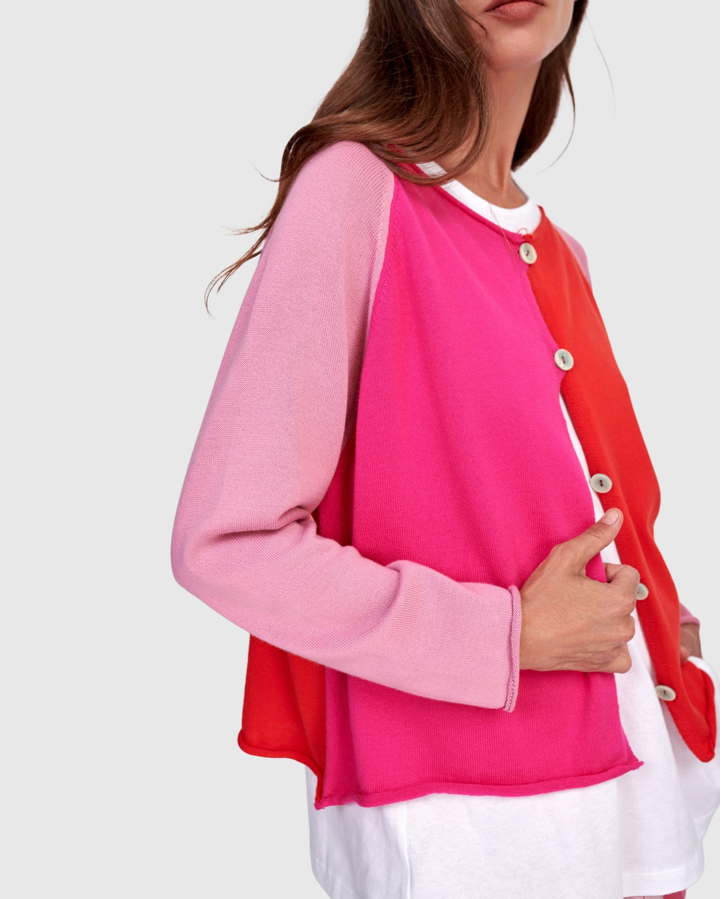 קרדיגן קולורבלוק מג'נטה