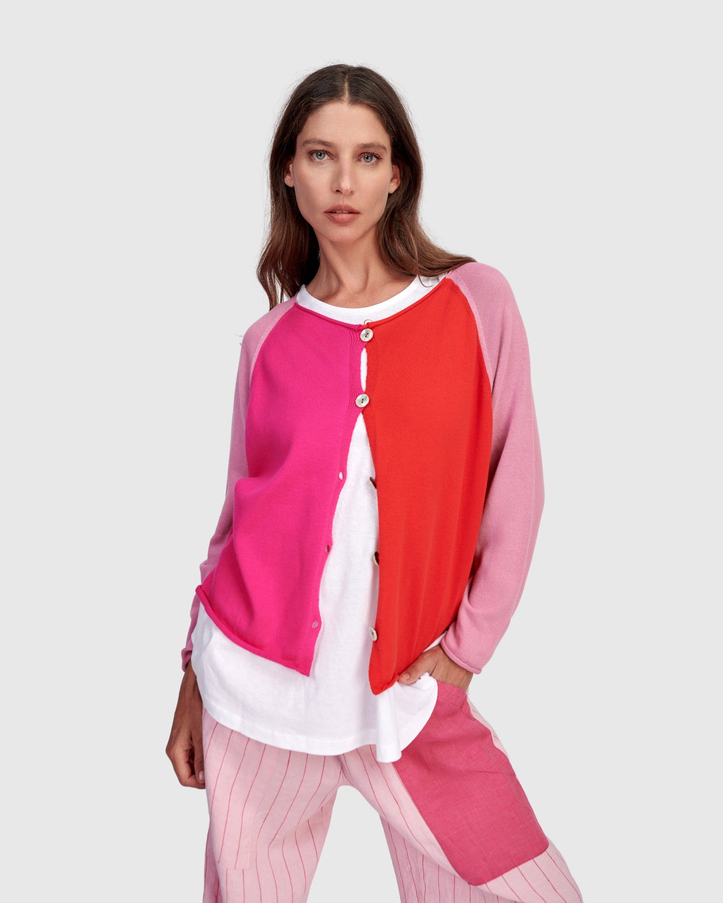 קרדיגן קולורבלוק מג'נטה