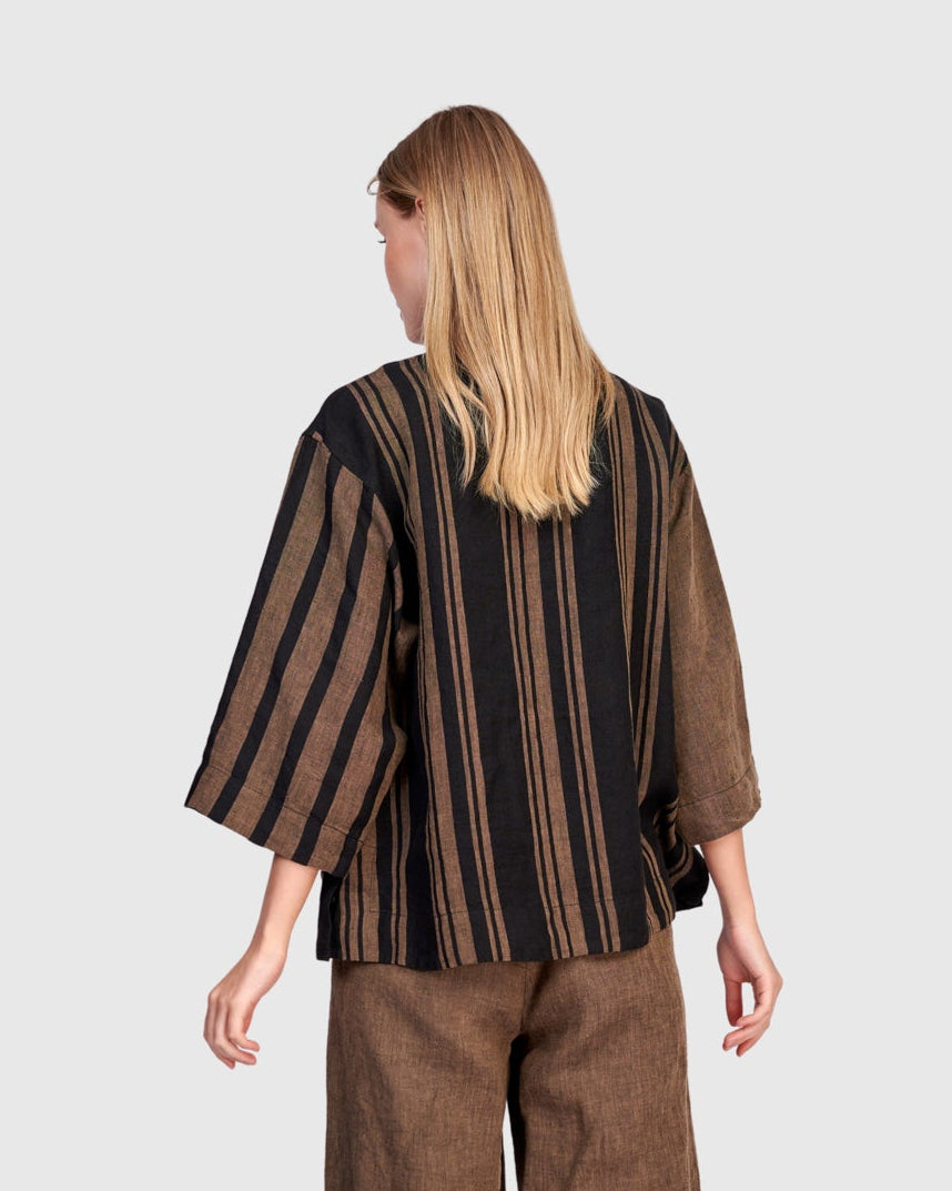 ז'קט פשתן שילוב מיקס