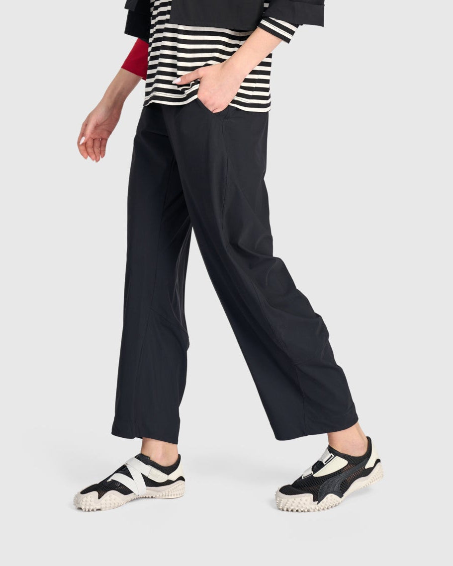 מכנסי טכנו זהב שחור