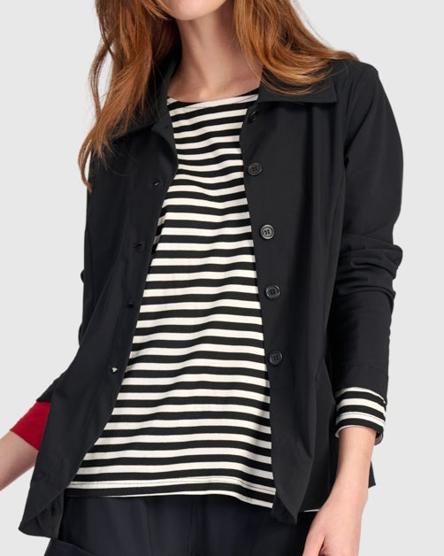 ז'קט טכנו קלאסי שחור