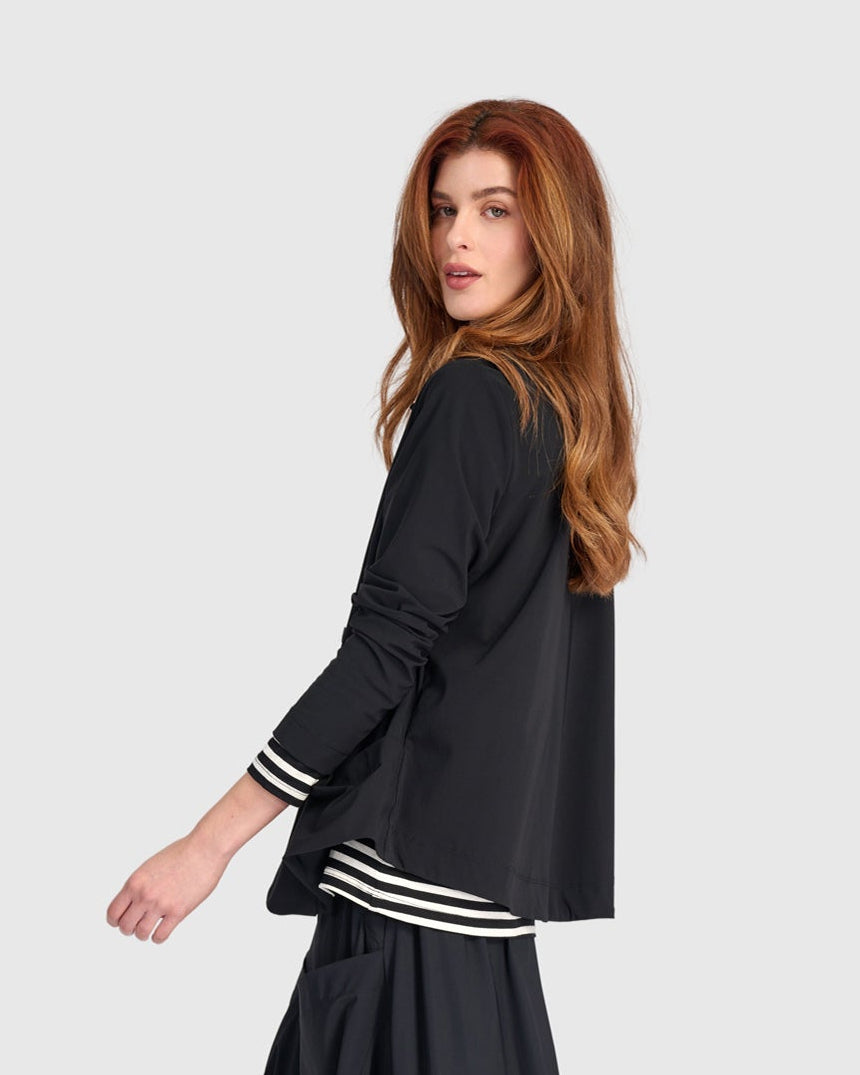 ז'קט טכנו קלאסי שחור