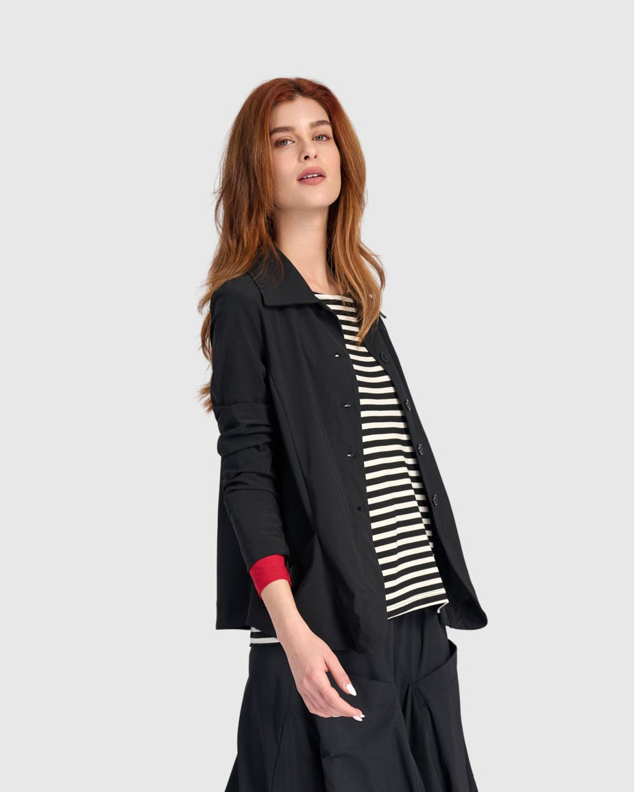 ז'קט טכנו קלאסי שחור