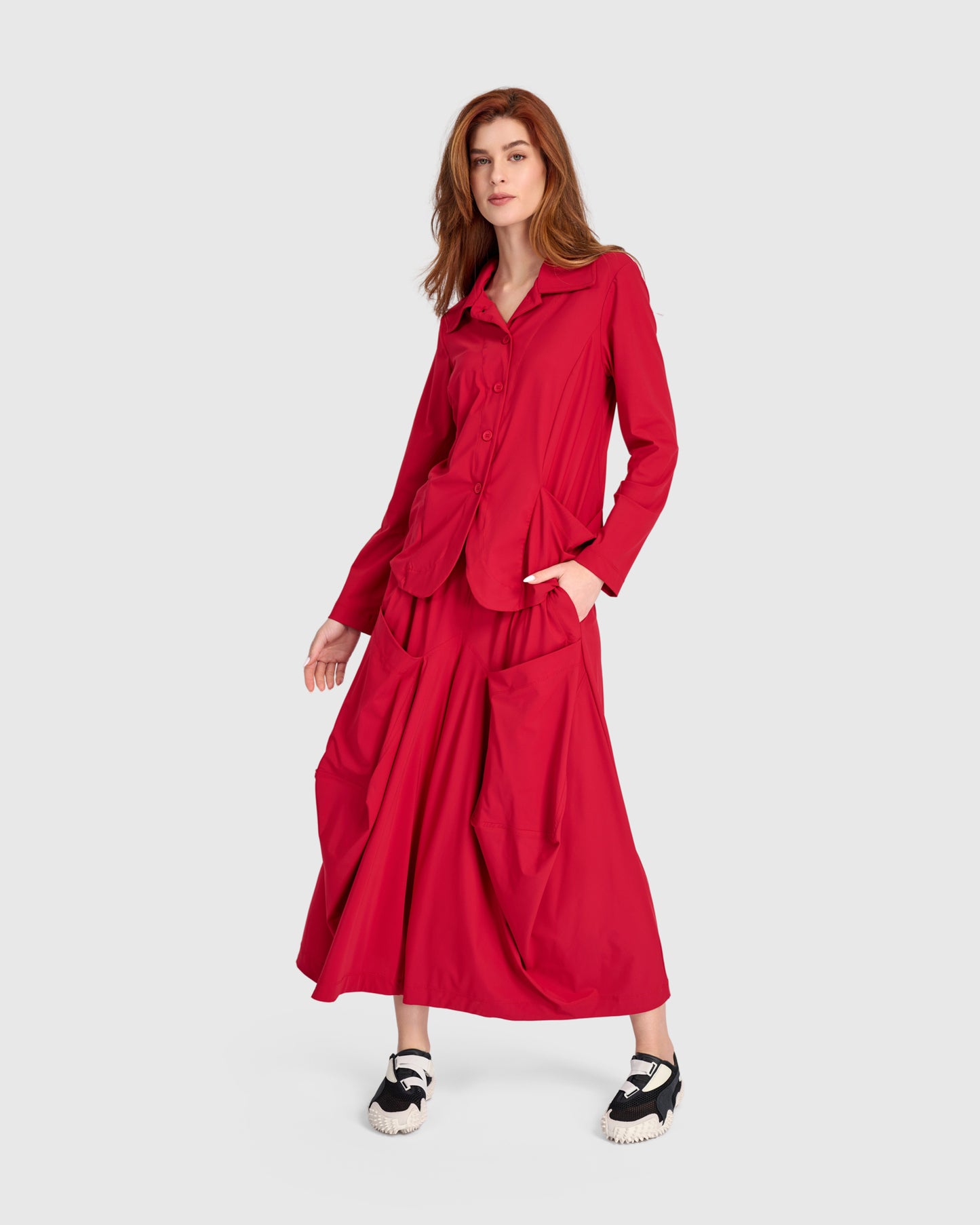 ז'קט טכנו קלאסי אדום