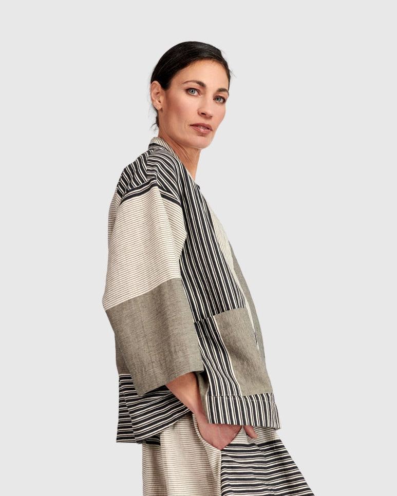 ז'קט אורבן פשתן אבן