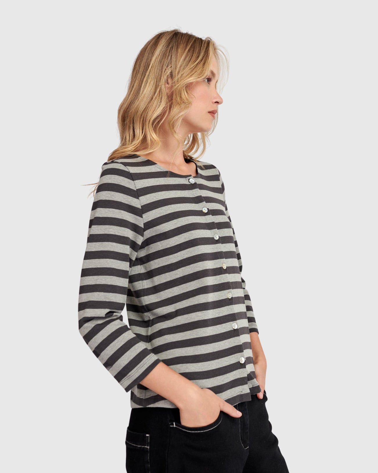 קרדיגן אורבן פסים אפור